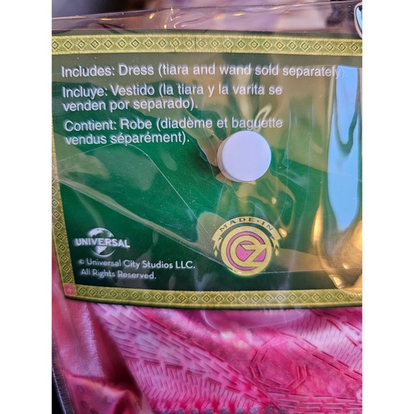 Disguise Glinda Deluxe Child Costume S/P 4-6X Pink Princess Halloween Dress NEW - Picture 7 of 10